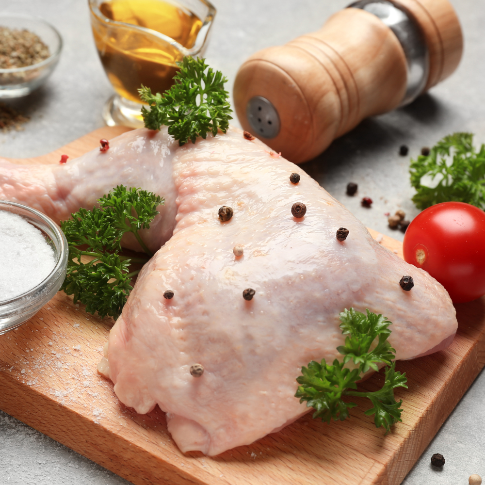 福岡県産 はかた地どり 骨付きモモ 2本