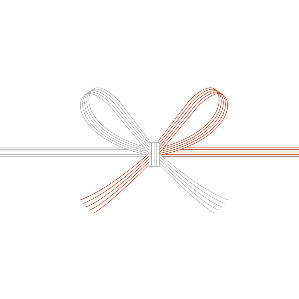 短冊のし 蝶々結び