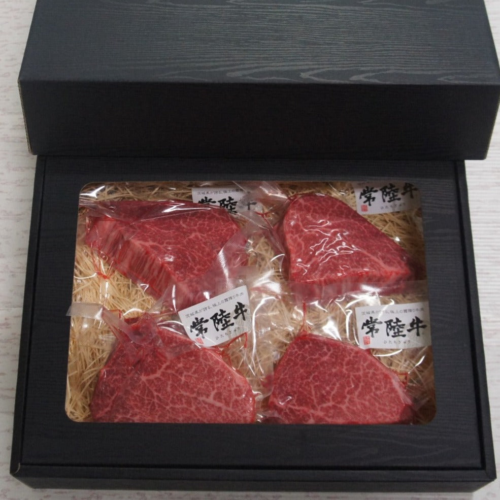 肉屋大石 黒毛和牛 常陸牛 ヒレ ステーキカット1個入り 2