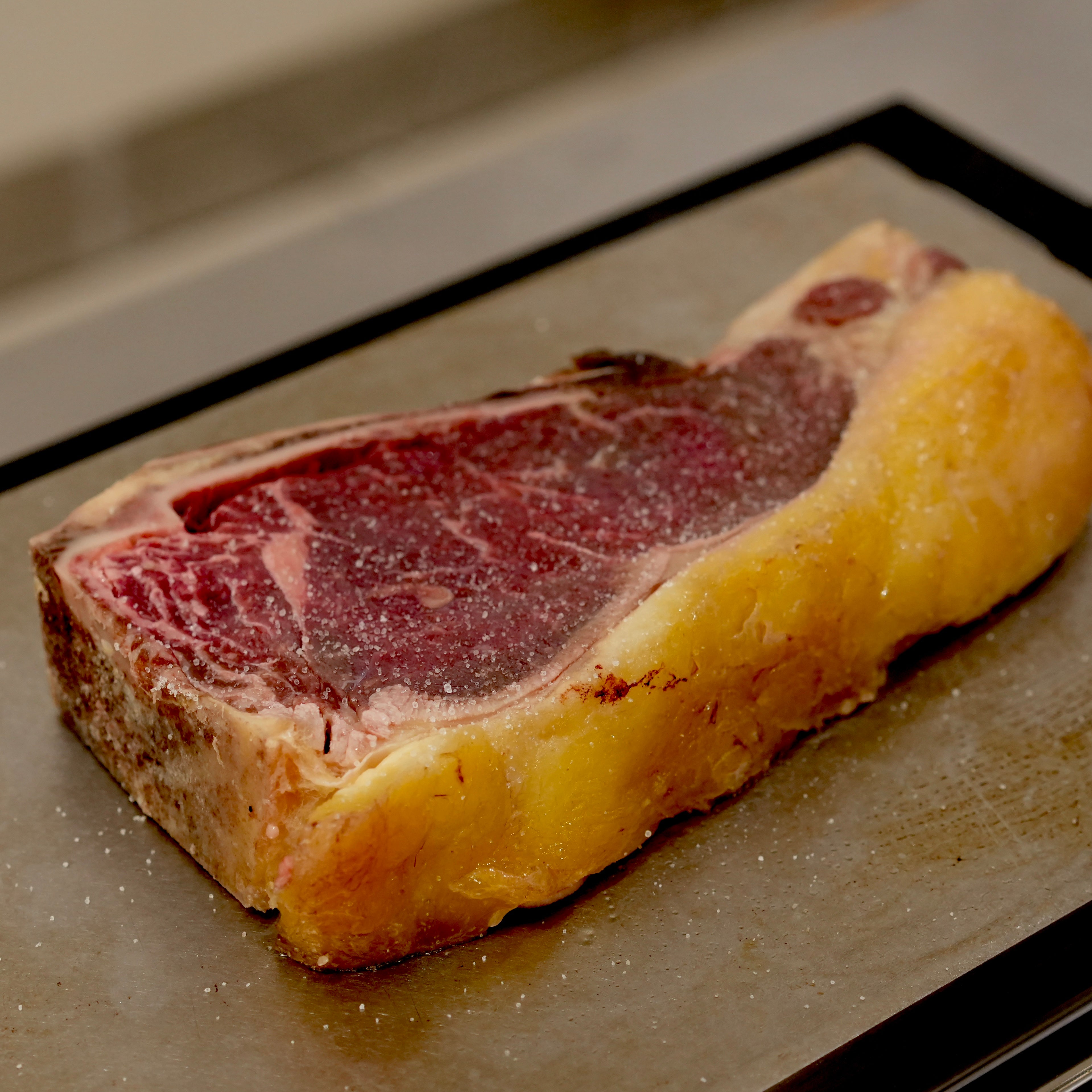 【世界一のステーキに認定】スペイン産 長期熟成 ルビアガジェガ牛 ( ルビアガレガ ) 骨付きストリップロイン