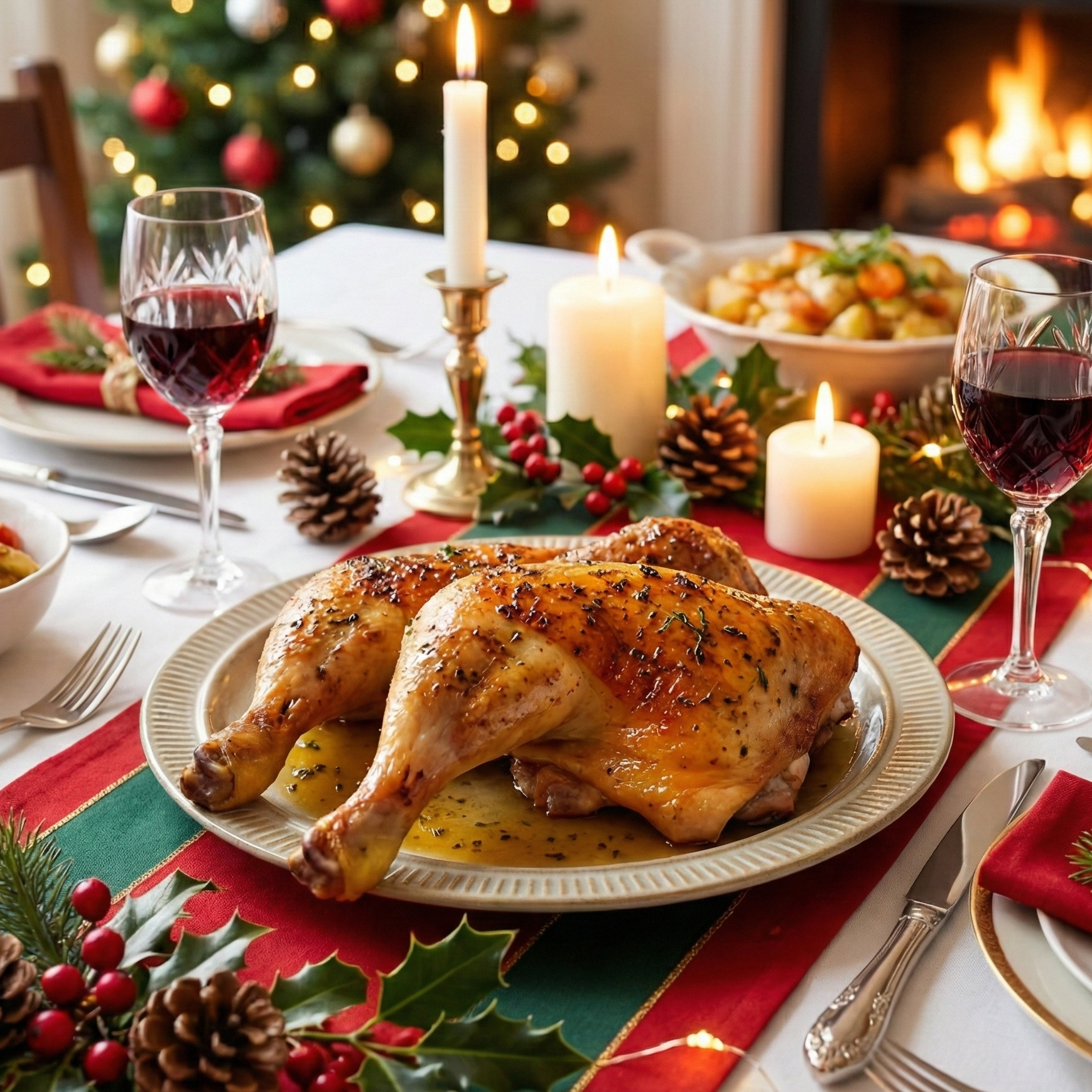 【数量限定】福岡県産 はかた地どり 骨付きモモ 2本 クリスマス