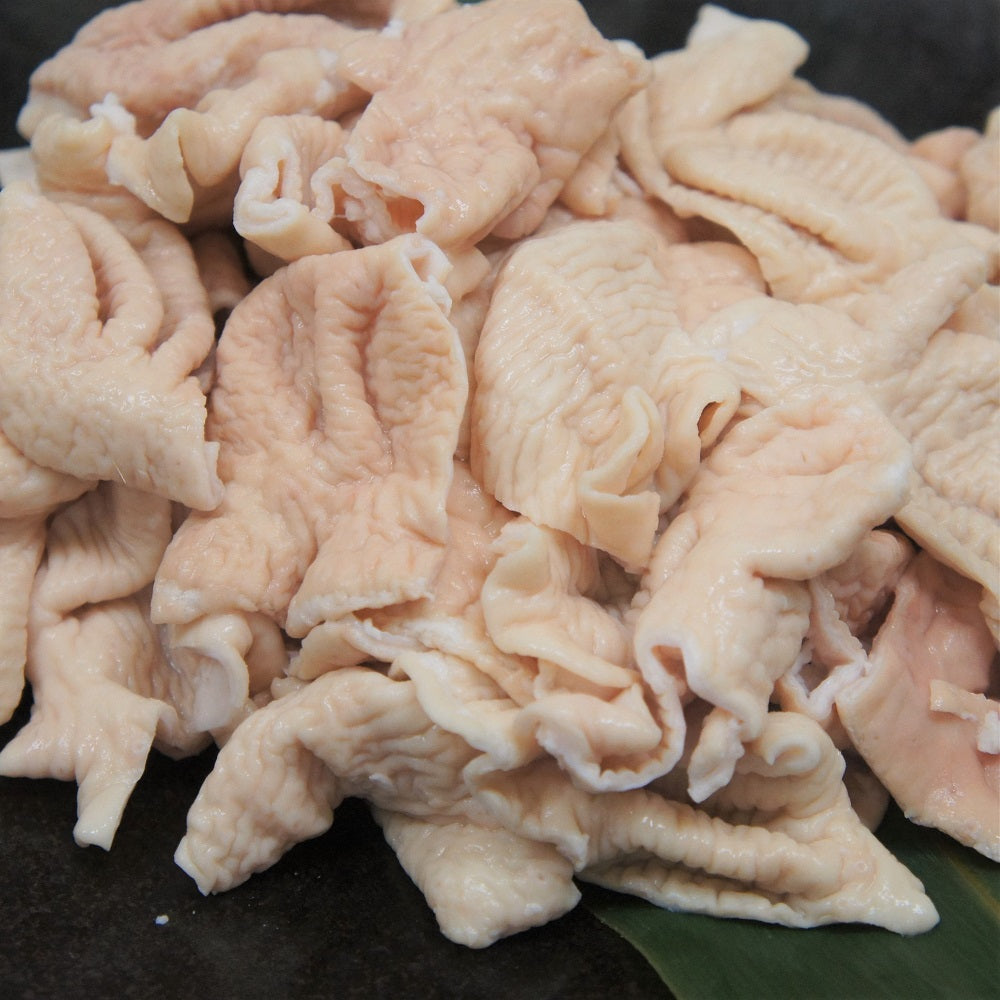 国産 豚モツ(大腸) 煮込み用 カット 500㌘