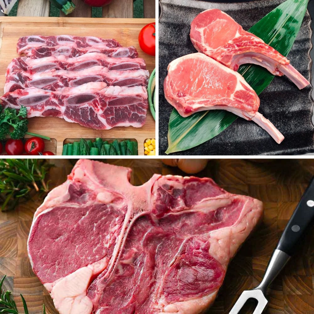 骨付き バーベキューセット(BBQセット)1.6キロ 3〜5人前