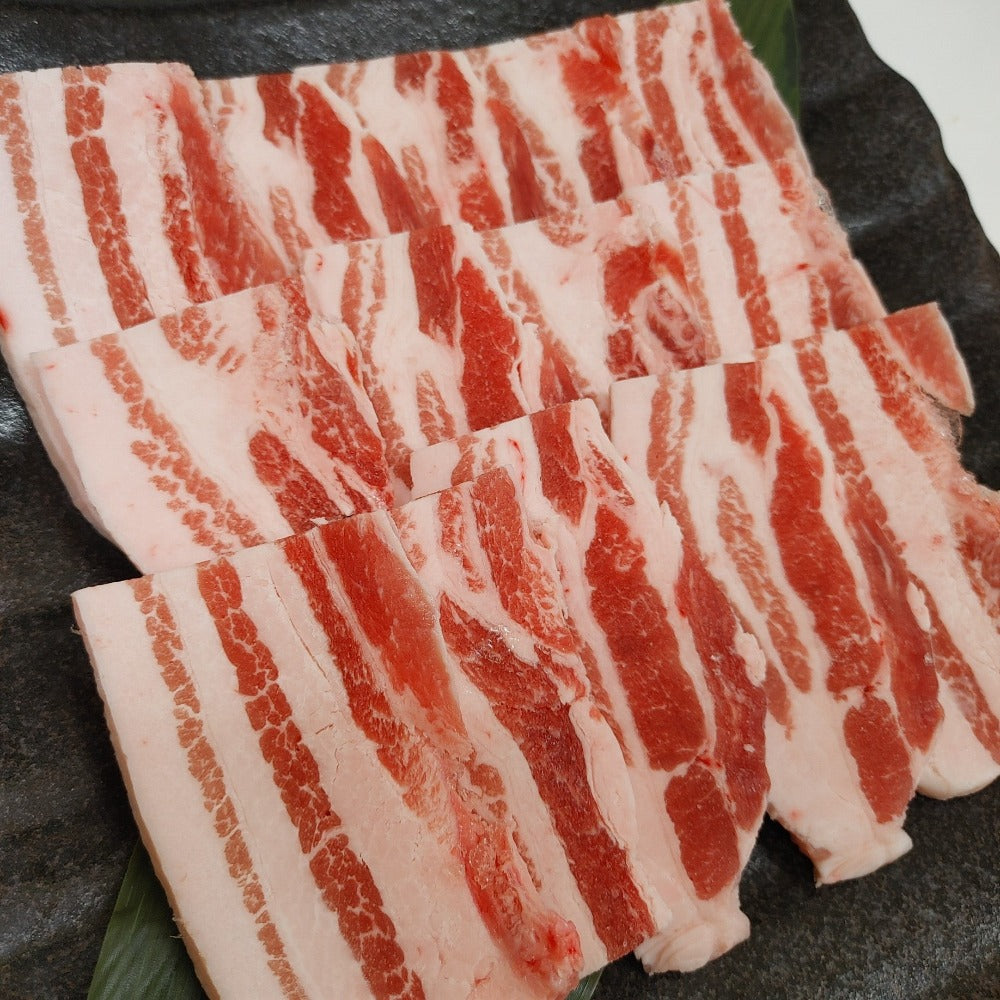 国産 やまと豚 バラ肉 焼肉 カット 500㌘