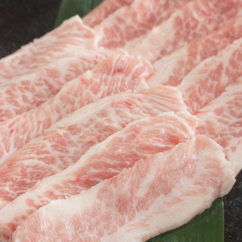 米国産 氷温熟成 黒豚 トントロ 焼肉 カット 500㌘