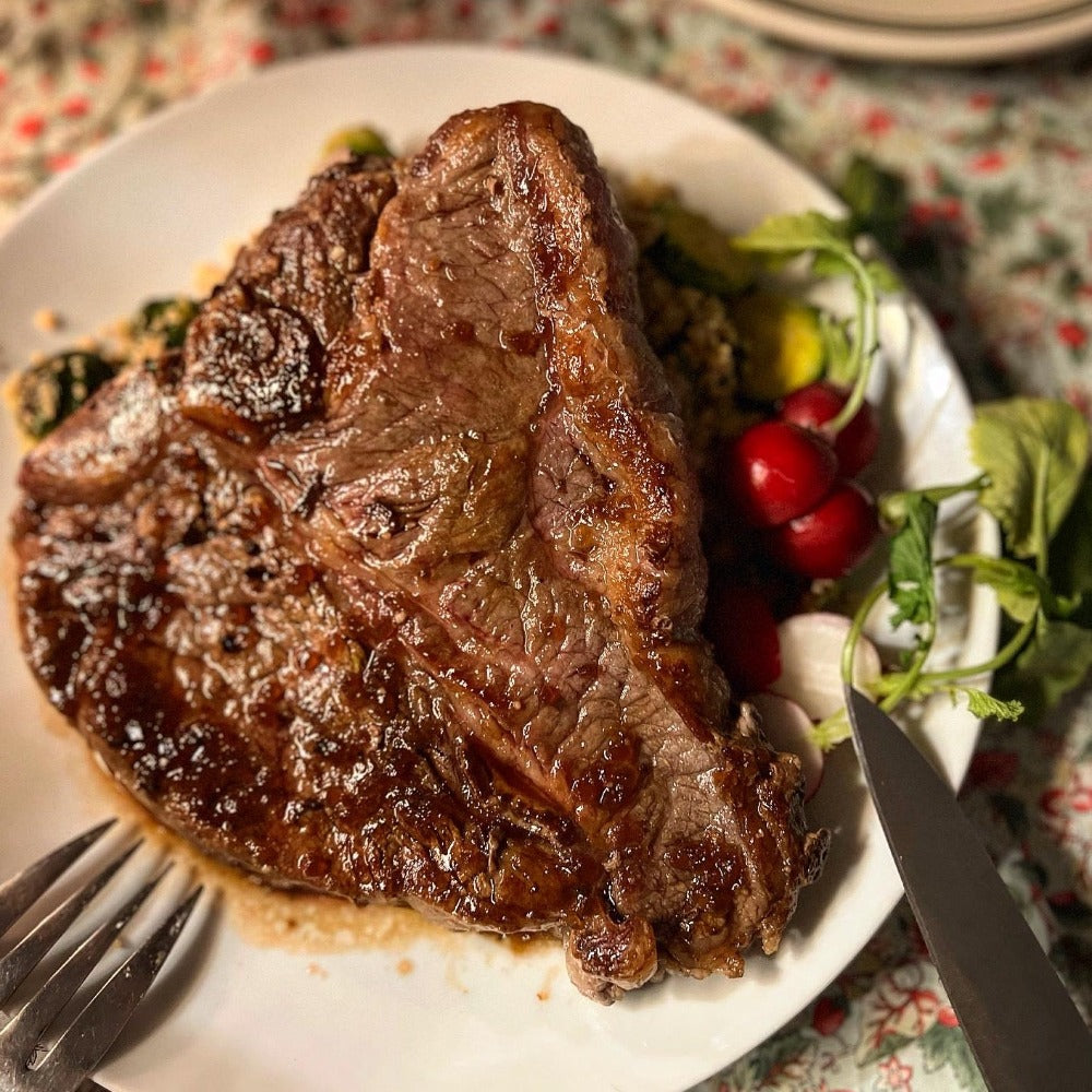 米国産 牛肉 Tボーン Lボーン ステーキカット 約600㌘