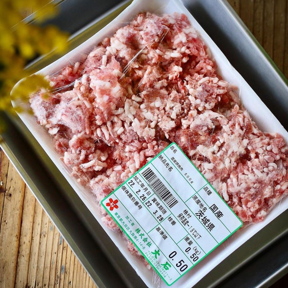 国産豚 挽肉 500㌘