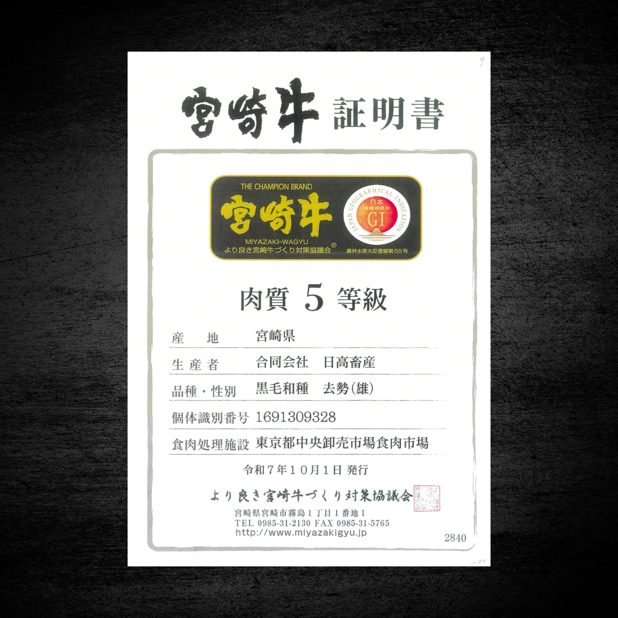 黒毛和牛 5等級 宮崎牛 ヒレ ステーキカット