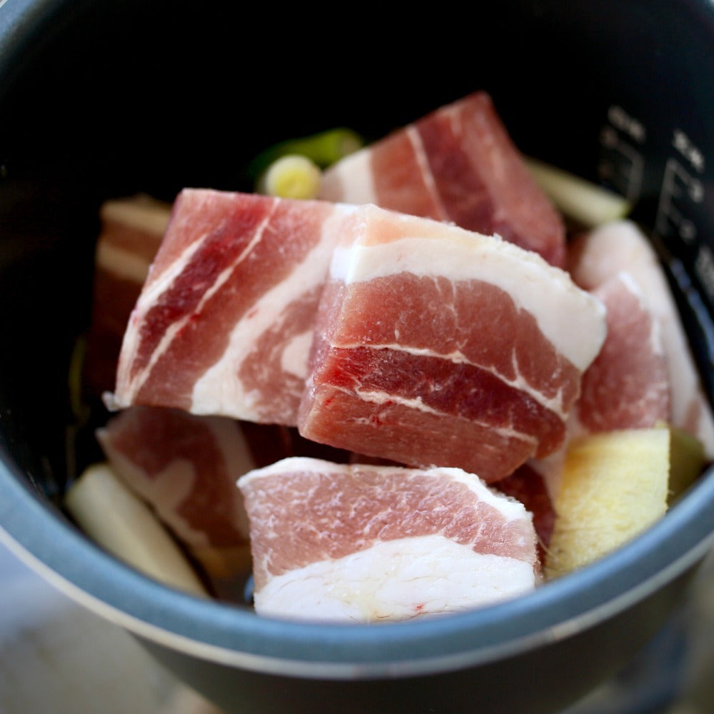 国産豚 バラ肉 角煮用カット 500㌘